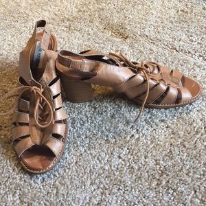 Steve Madden Lace Up Block Heels